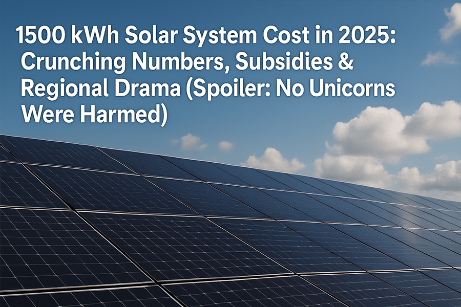 1500 kWh solar system cost 1500 kWh Solar System Cost