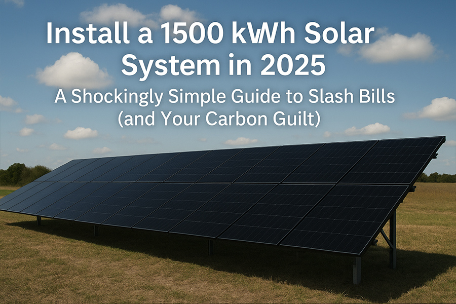 install a 1500 kWh solar system Install a 1500 kWh Solar System
