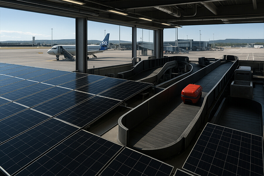 16 kW solar system airport logistics 16 kW Solar System Airport Logistics