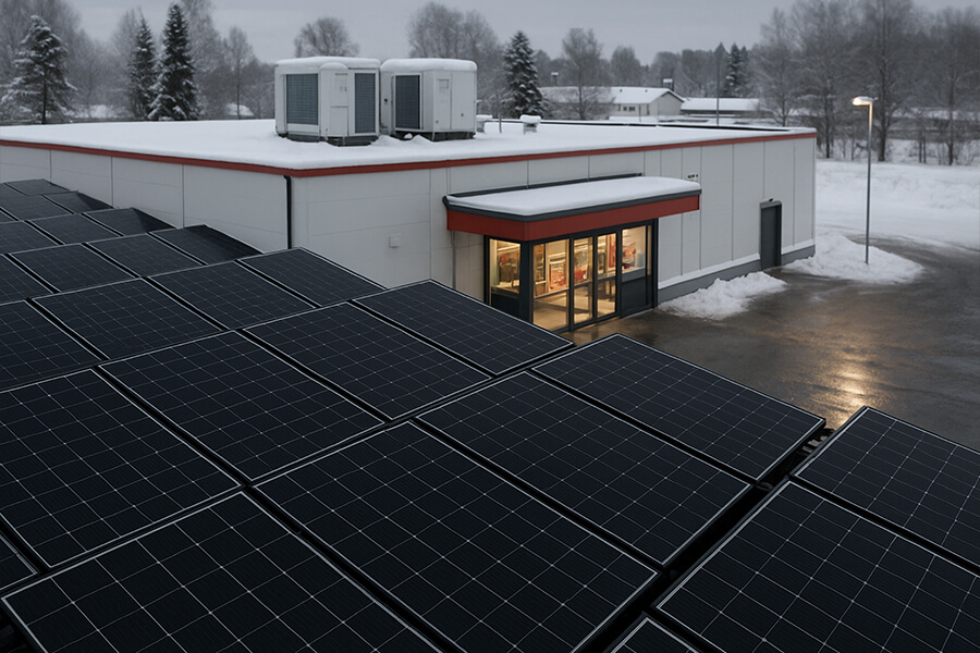 16 kW solar system cold chain retail 16 kW Solar System Cold Chain Retail