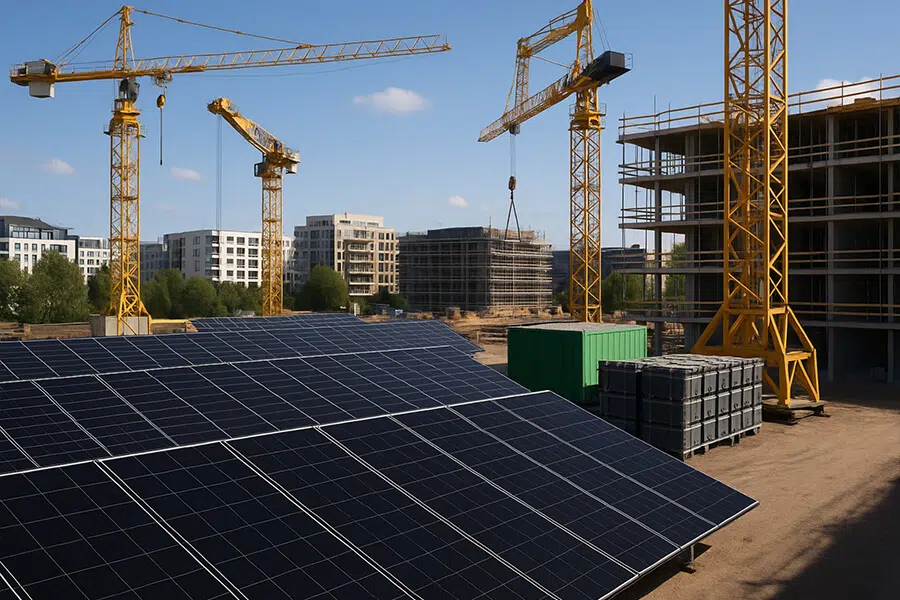 16 kW Solar System Emission-Free Construction