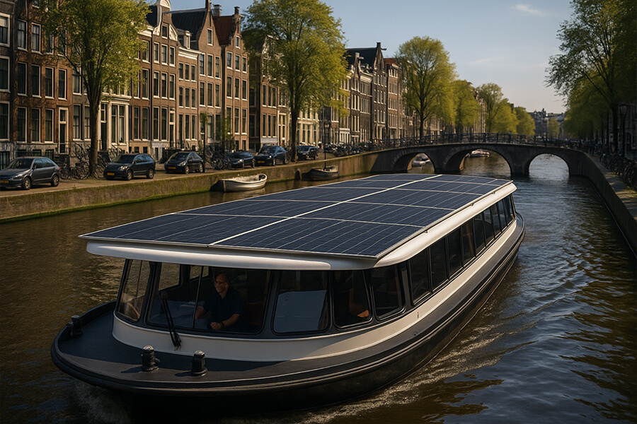 16 kW solar system zero-emission ferries 16 kW Solar System Zero-Emission Ferries