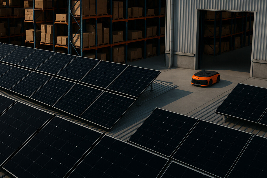 50kW solar system smart logistics 50kW Solar System Smart Logistics