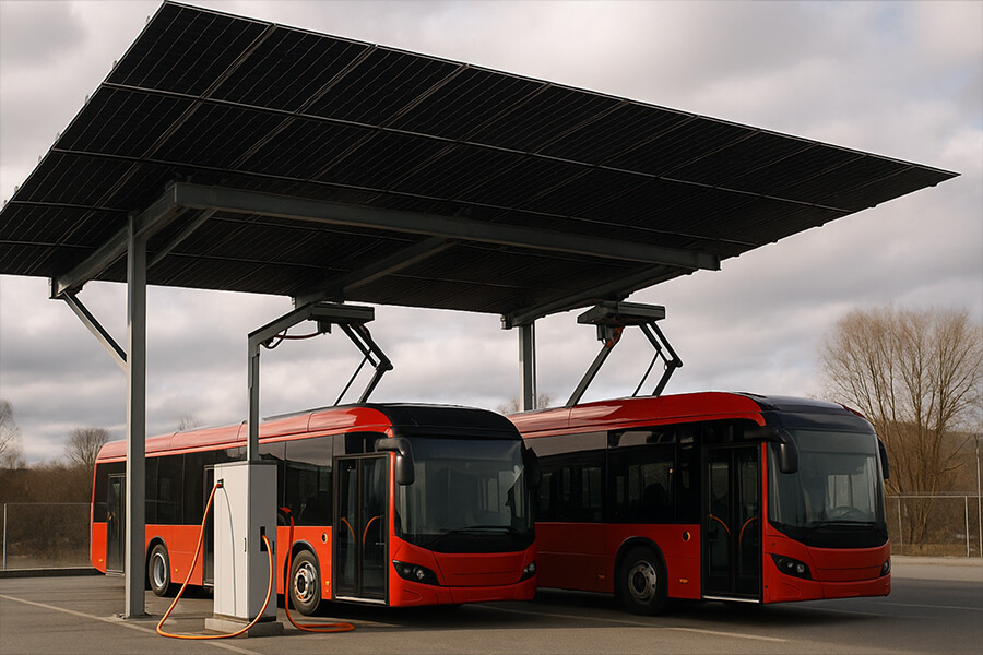 50kW solar system transit electrification 50kW Solar System Transit Electrification