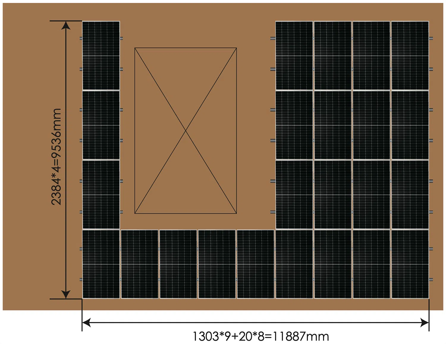 20kW hybrid solar power system
