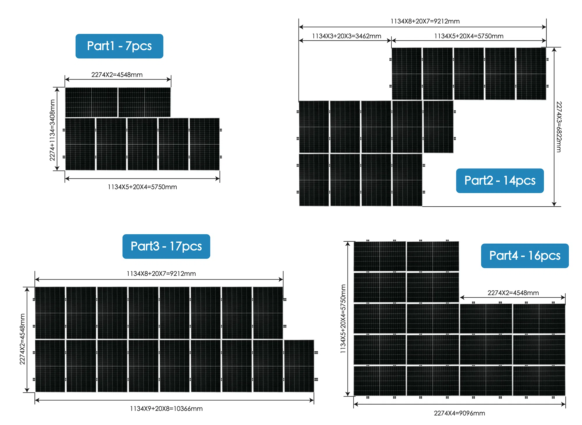 30kW residential solar energy system