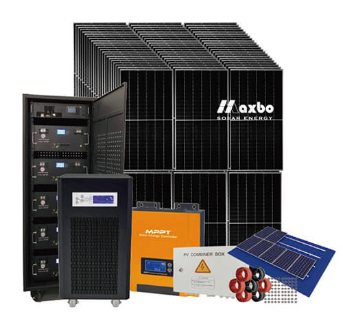 Système solaire hors réseau 50kW Système solaire 50kw Système d'énergie solaire 50kw