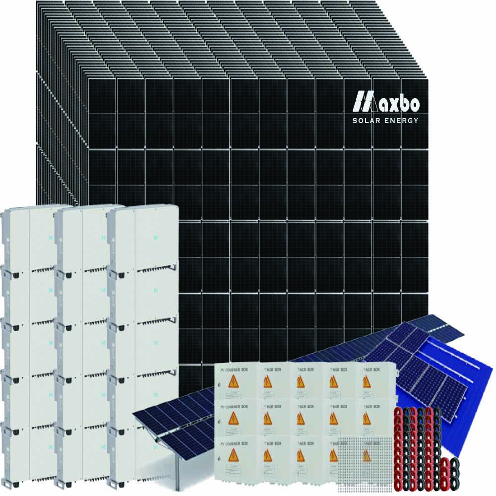 1500kW système solaire sur réseau 1,5MW système solaire sur réseau