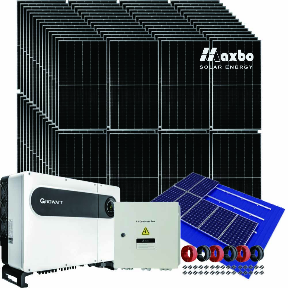 Système solaire de 50 kW sur le réseau