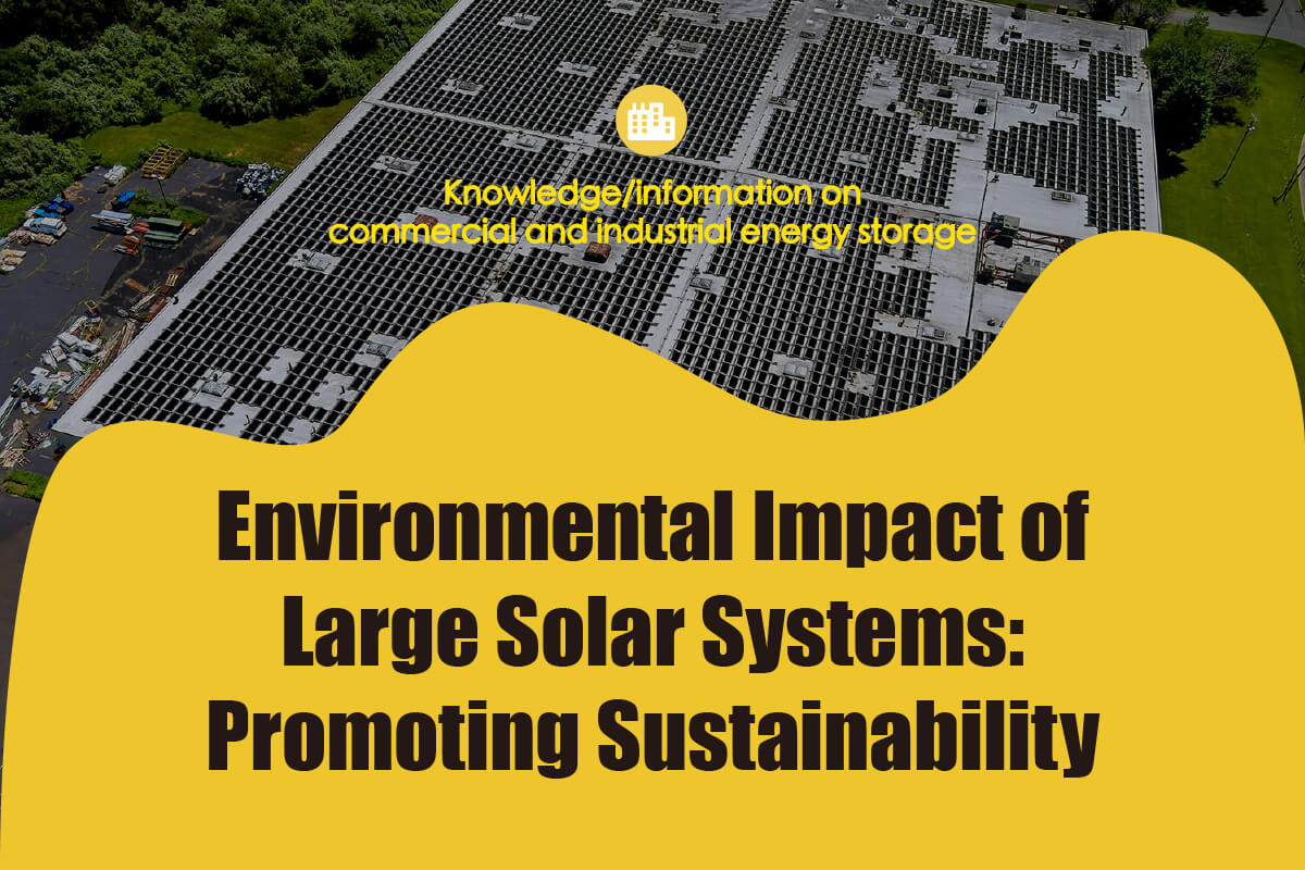 Environmental Impact of Large Solar Systems: Promoting Sustainability ...