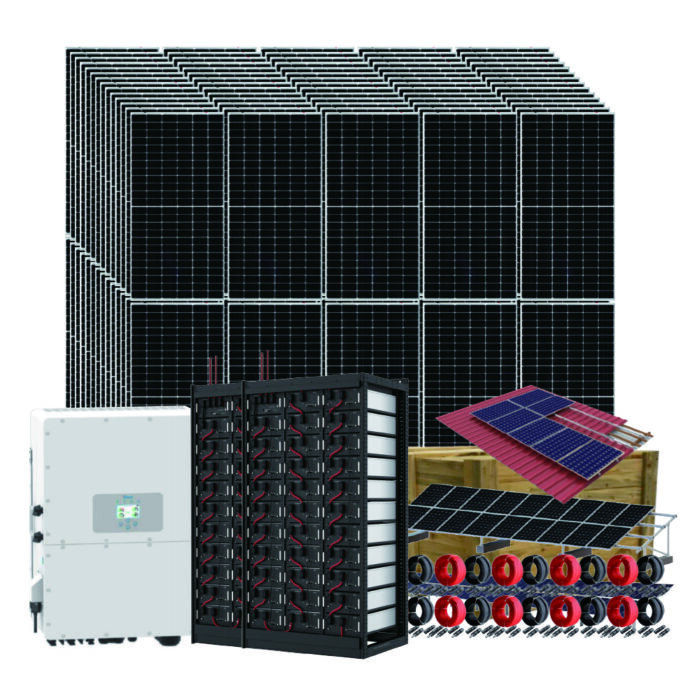 Système solaire hybride de 100 kW