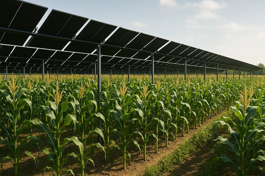 16 kW Solar System AgriVoltaic Crop Yield Optimization