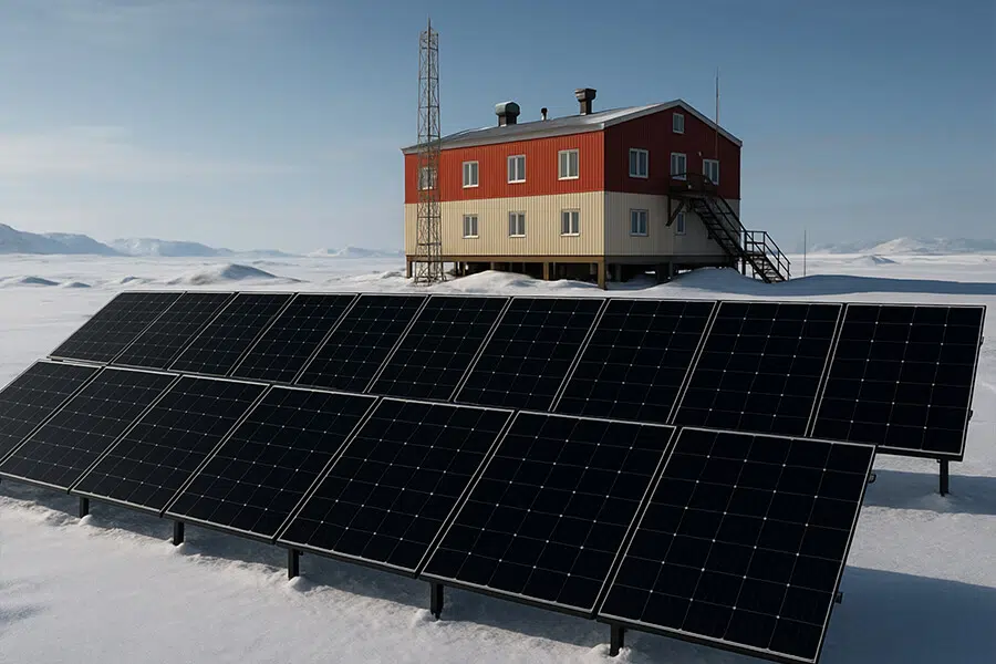 16 kW solar system polar expeditions