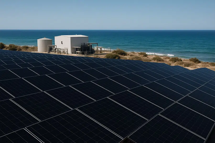 16 kW Solar System Coastal Desalination