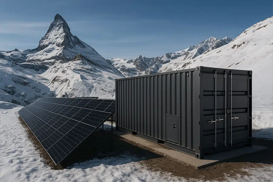 Mountain BESS Container Deployment